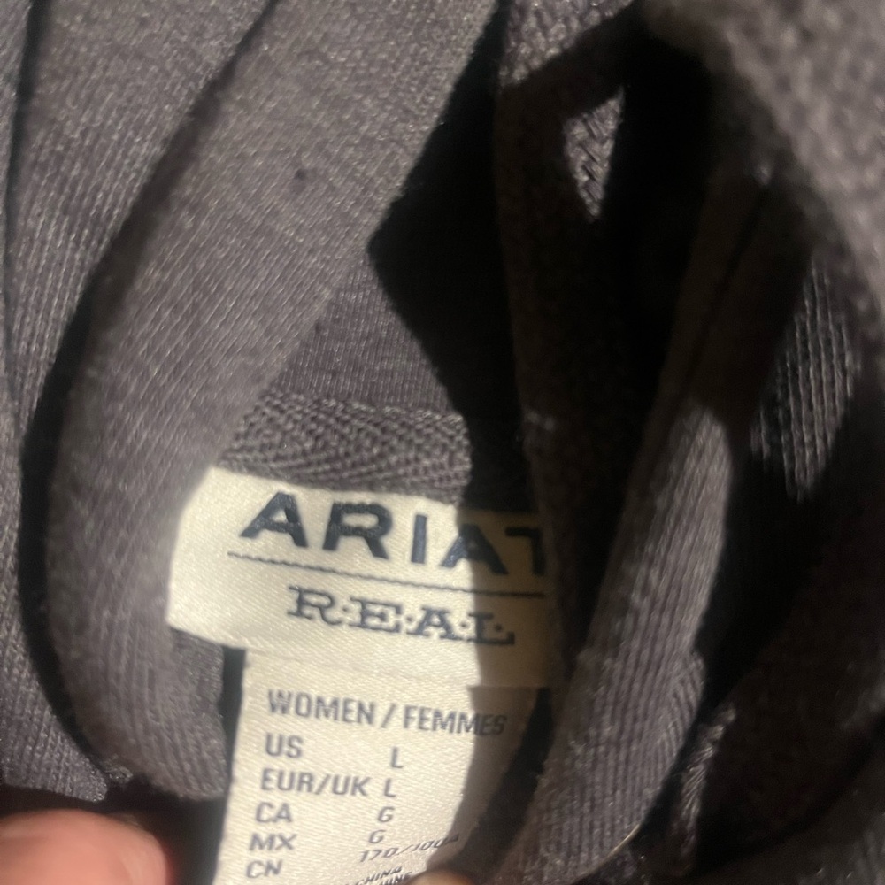 Ariat Charcoal Women's Hoodie Extra Long Large - Picture 2 of 5